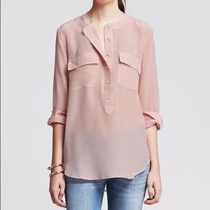 BR Silk Popover Blouse